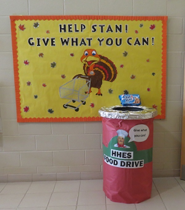 HHES Helping Hands Food Drive Highbridge Hill Elementary